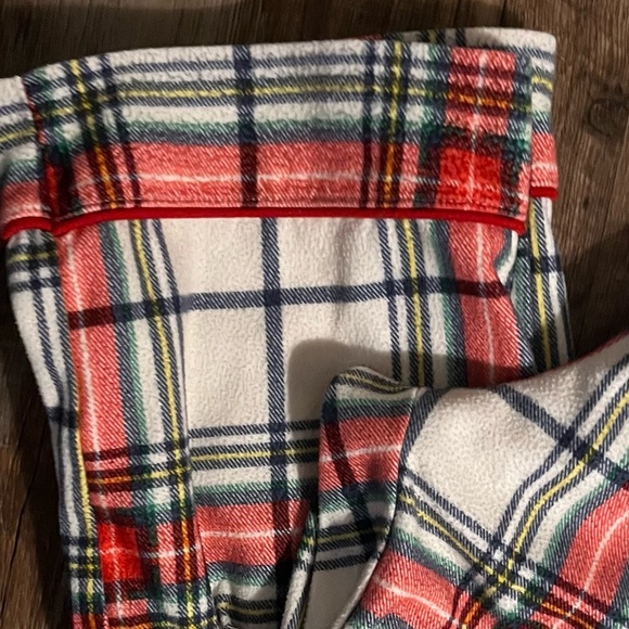 Wondershop Unisex Tartan  Red & White Plaid Kids Pajama pants bottoms  Size 6 - Picture 6 of 6